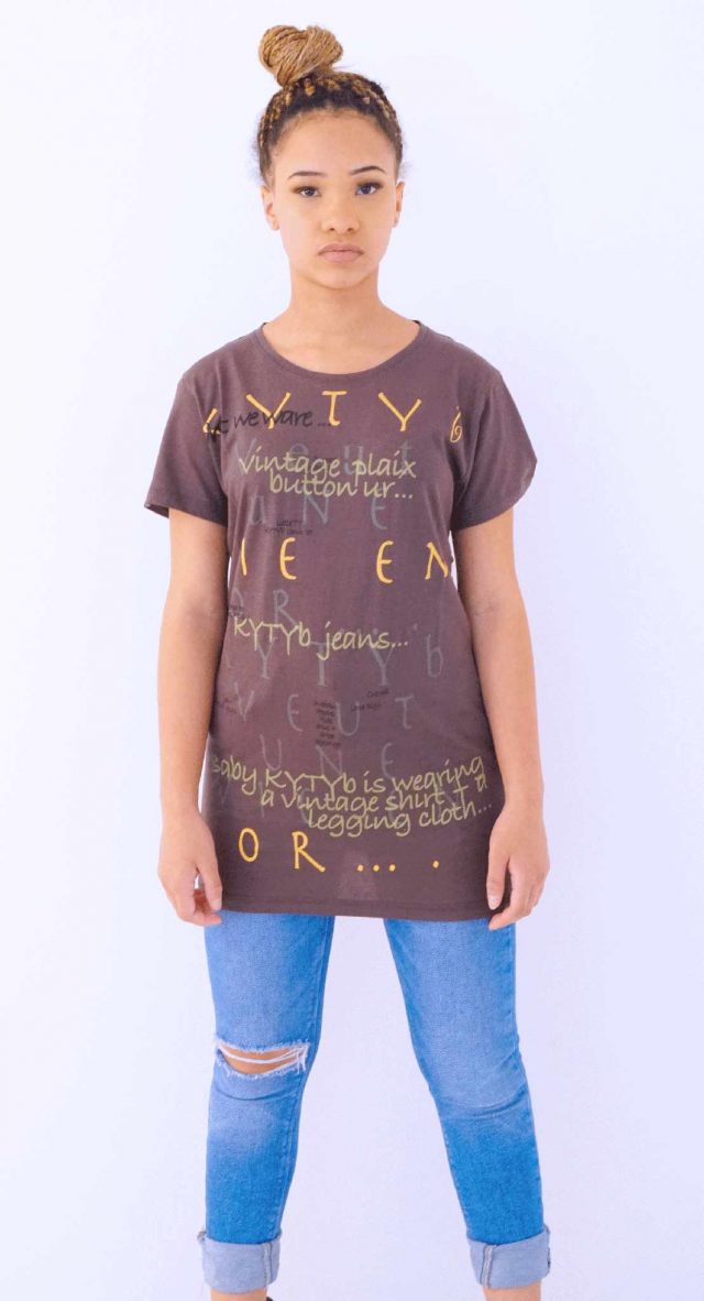 Tee shirt col serré 181409 Fm BgG taille II face3